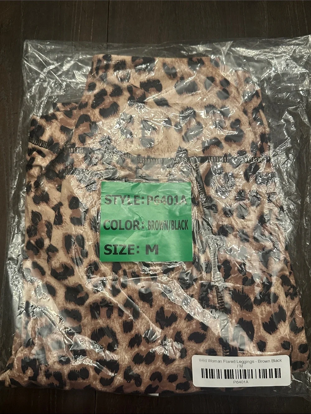 Rae Mode~ Leopard Print, Butter Soft, High-Rise, Flare Leggings - Picture 5 of 7